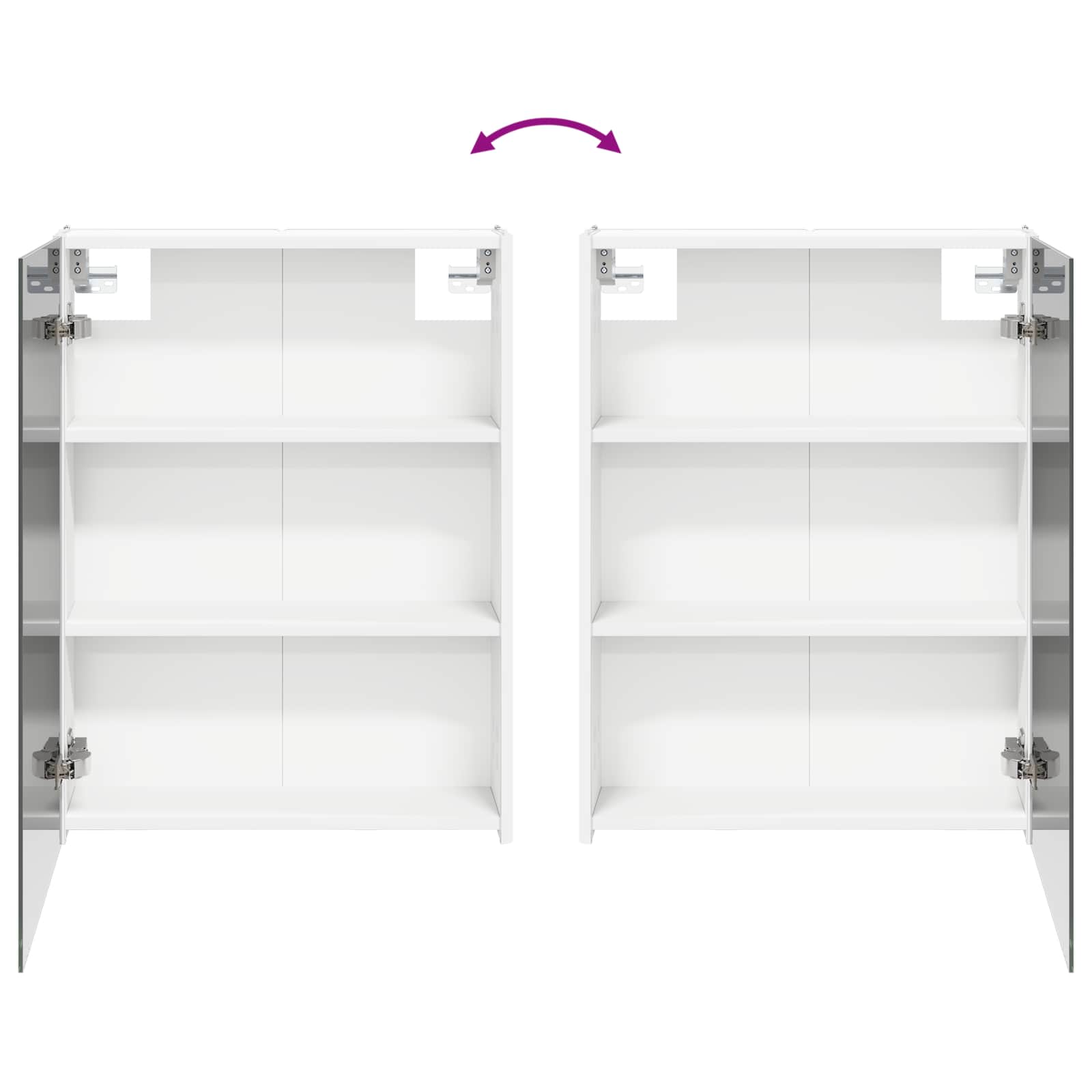 Badezimmerschrank-Set 5 stk. Weiß Holzwerkstoff