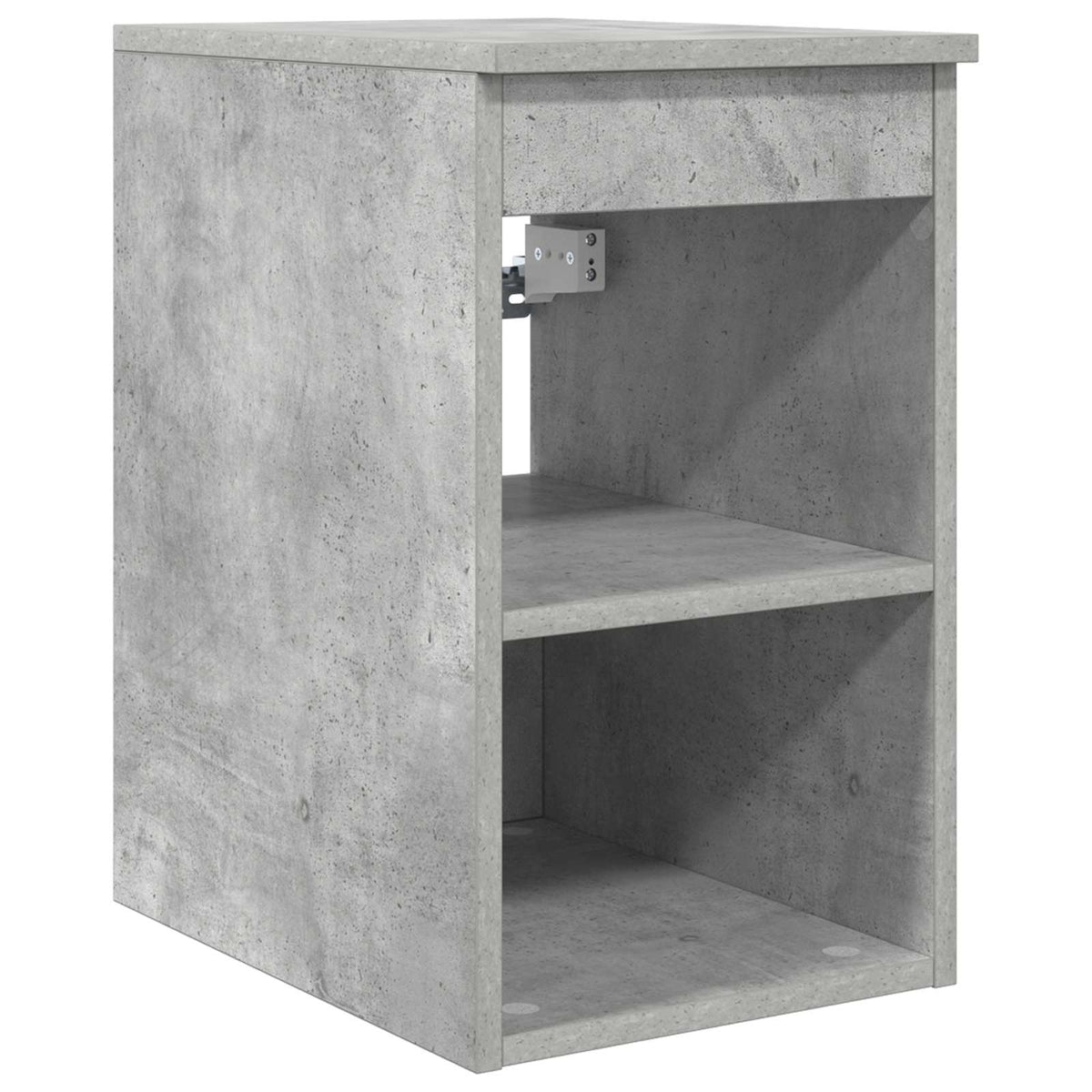 Badezimmermöbel-Set 5 stk. Betongrau Ingenieurholz und Glas