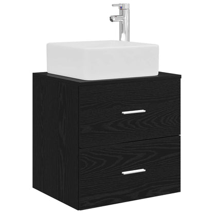 Badezimmermöbel-Set 5 stk. Schwarze Eiche