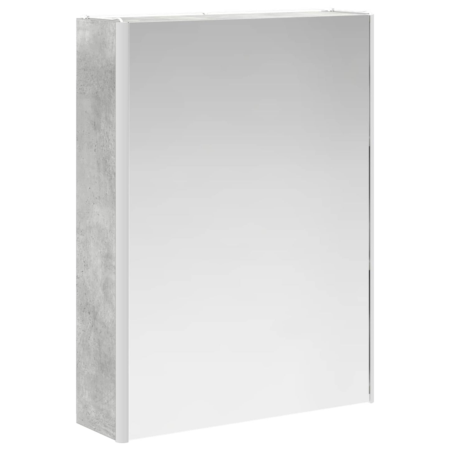 Badezimmermöbel-Set 5 stk. Betongrau Ingenieurholz und Glas