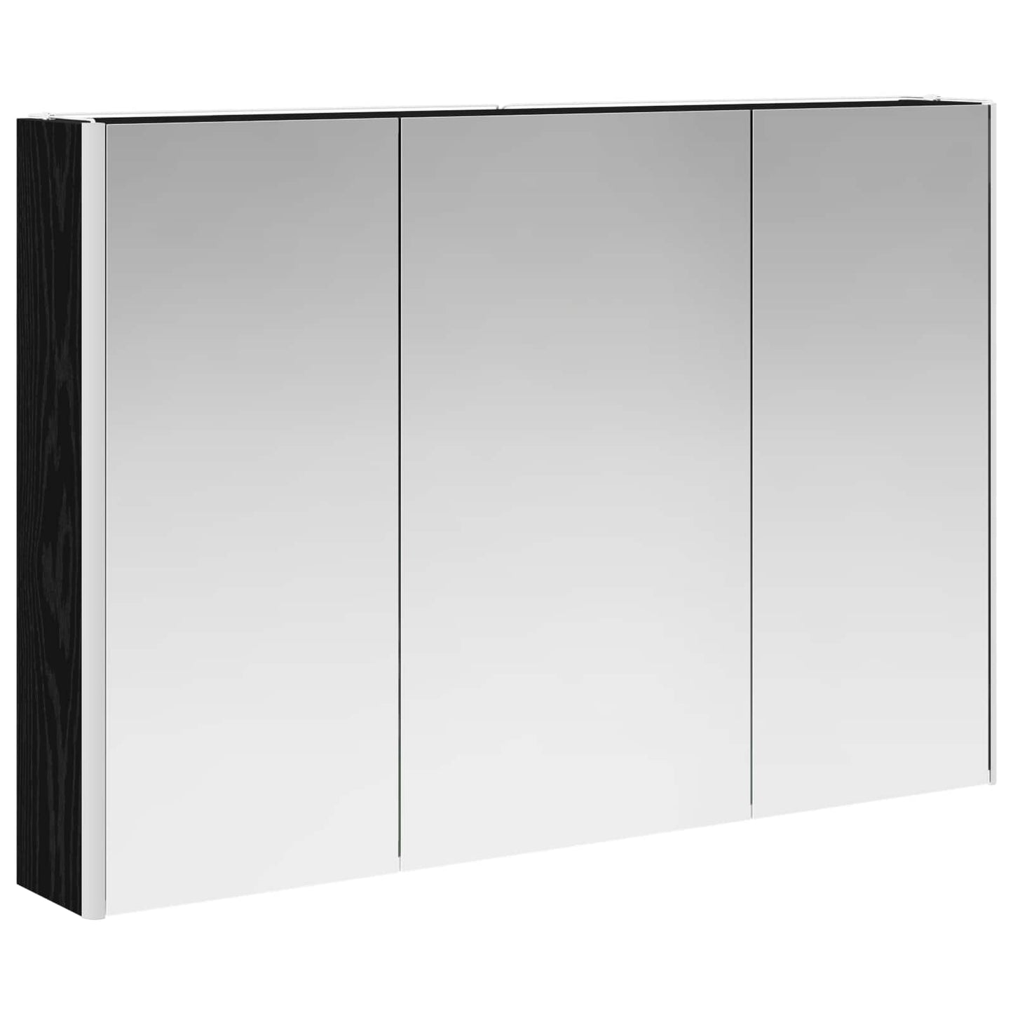 Badezimmermöbel-Set 4 stk. Schwarze Eiche