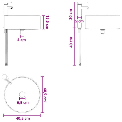 Badezimmermöbel-Set 4 stk. Betongrau Ingenieurholz und Glas