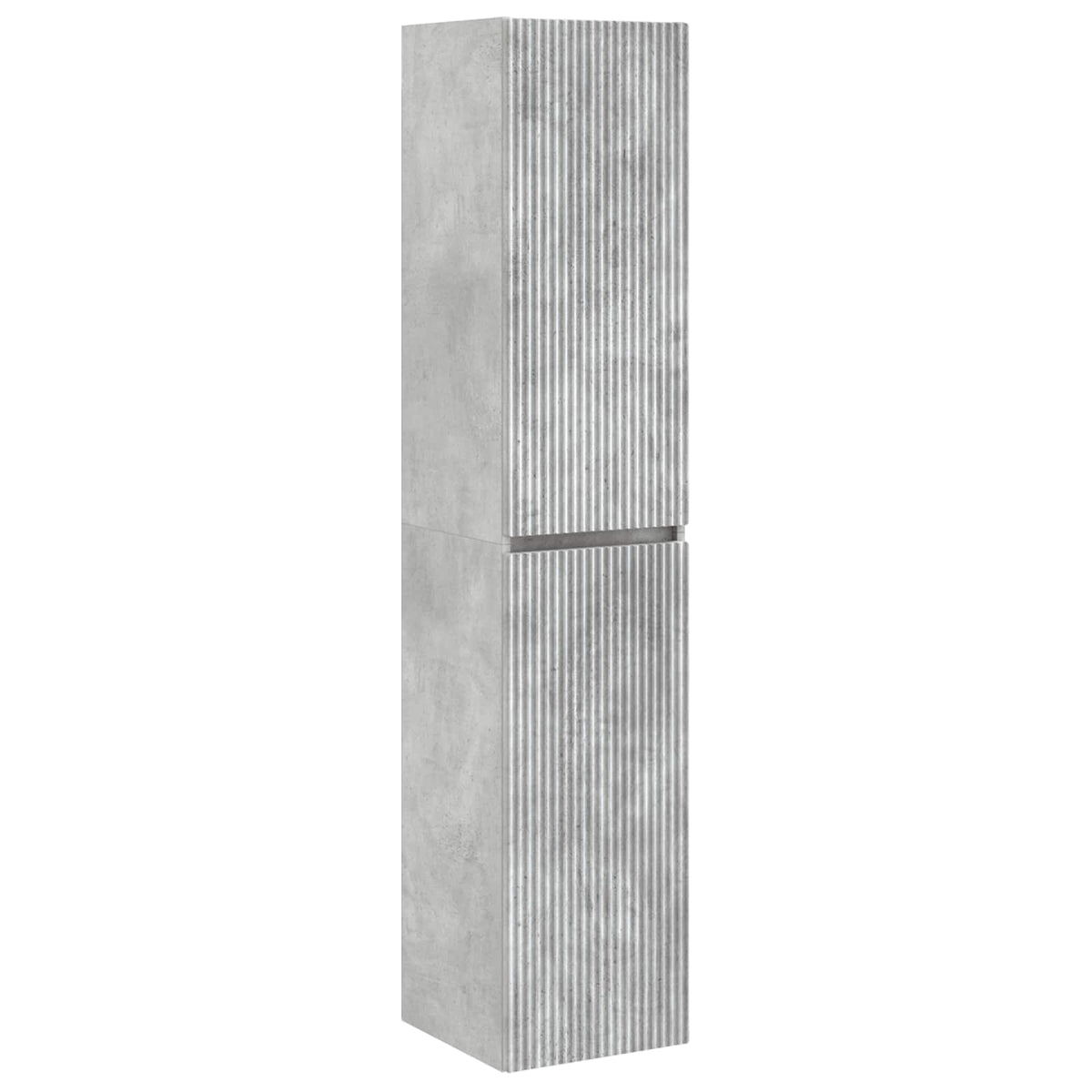 Badezimmerschrank-Set 5 stk. Betongrau Holzwerkstoff
