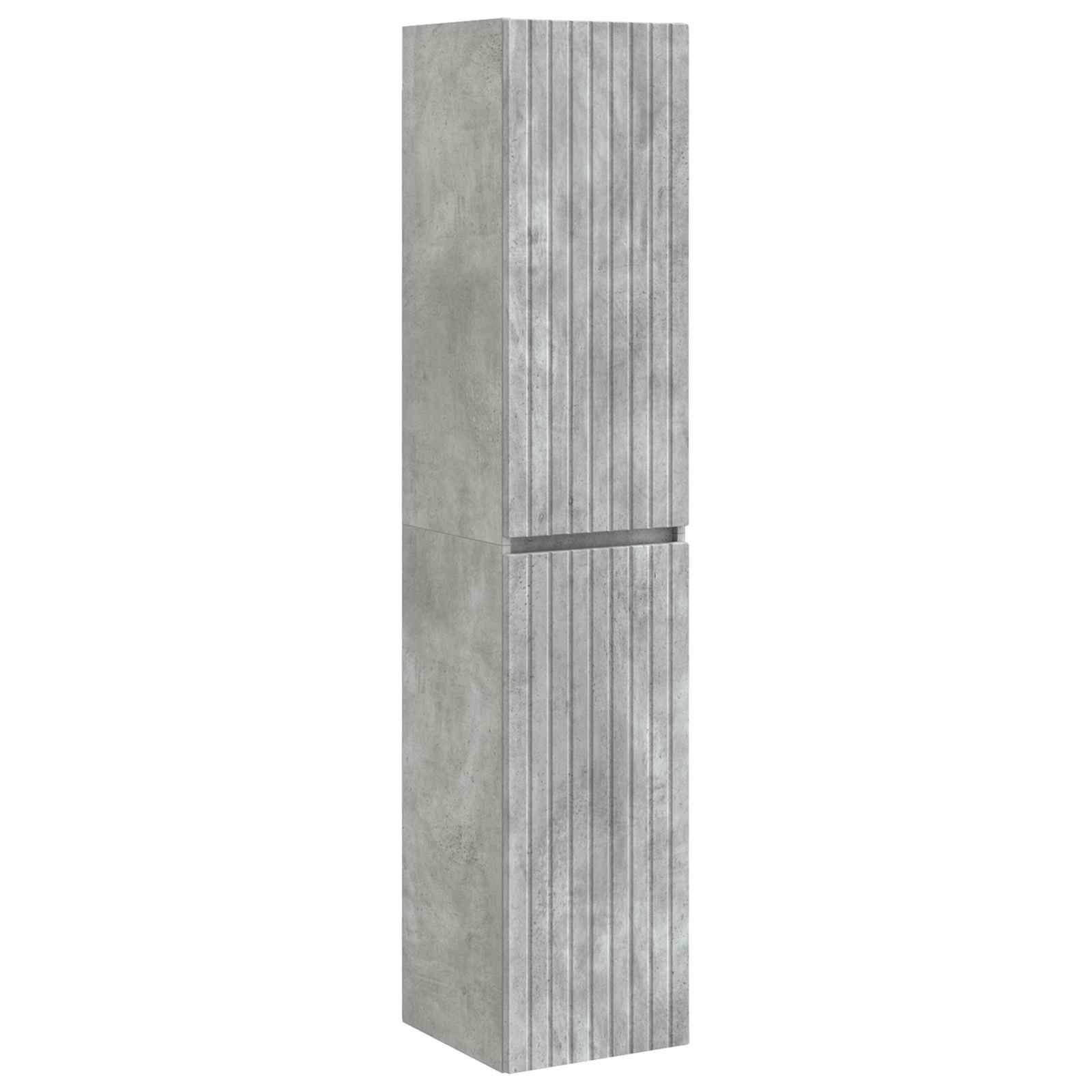 Badezimmerschrank-Set 5 stk. Betongrau Holzwerkstoff