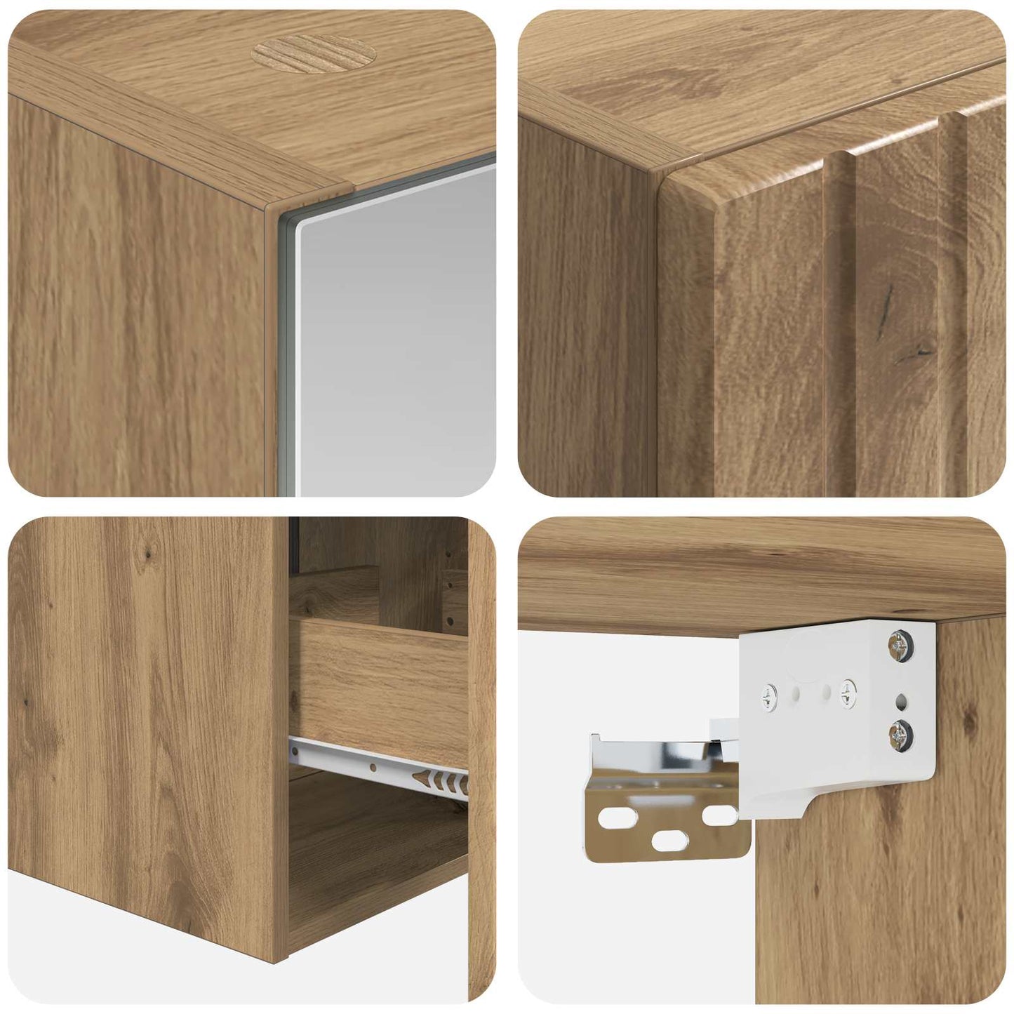 Badezimmerschrank-Set 5 stk. Artisan-Eiche Holzwerkstoff