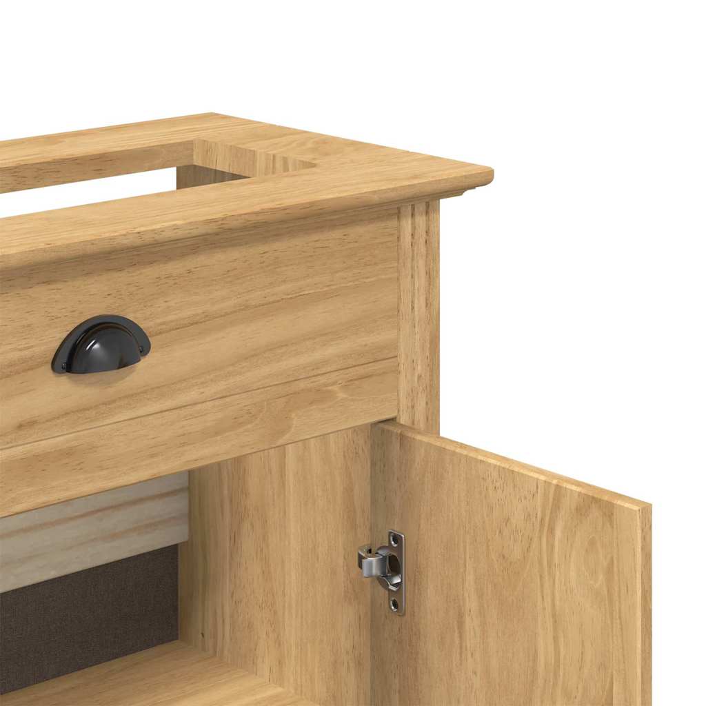 Badezimmerschrank BODO Honigbraun 70 x 35 x 80 cm Holzwerkstoff
