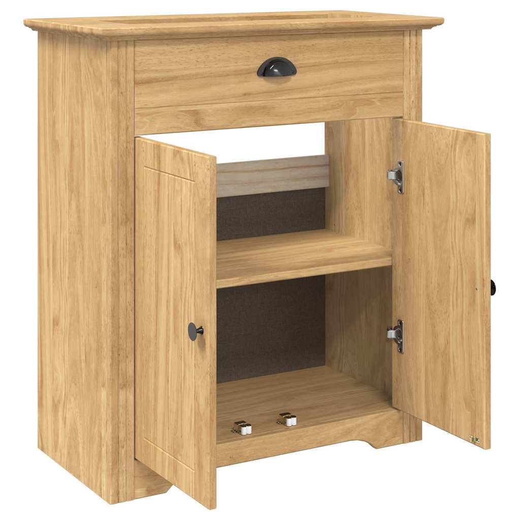 Badezimmerschrank BODO Honigbraun 70 x 35 x 80 cm Holzwerkstoff