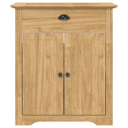 Badezimmerschrank BODO Honigbraun 70 x 35 x 80 cm Holzwerkstoff