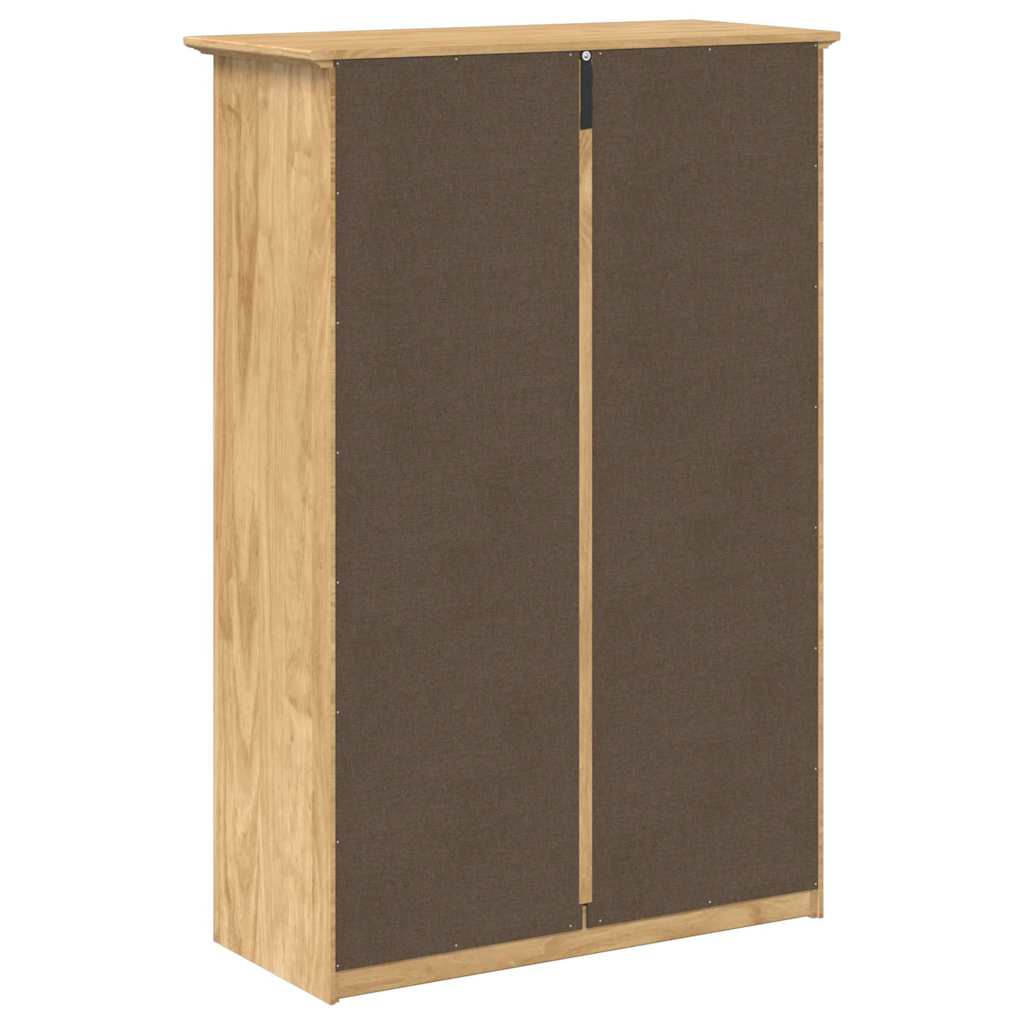 Schuhregal BODO 80 x 35 x 118 cm Holzwerkstoff Honigbraun