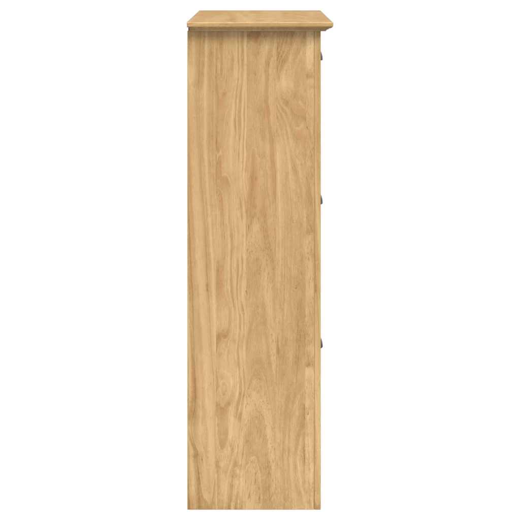 Schuhregal BODO 80 x 35 x 118 cm Holzwerkstoff Honigbraun