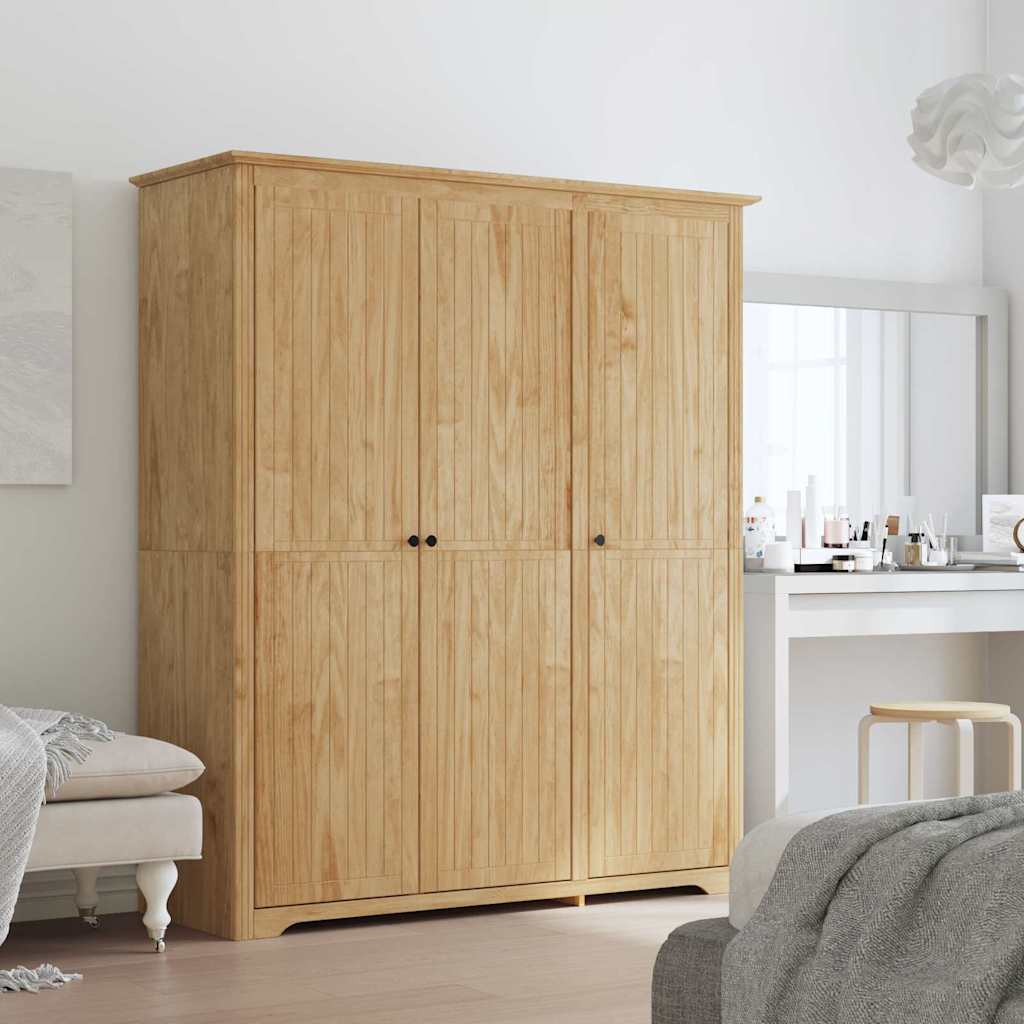 Kleiderschrank BODO Honigbraun 146 x 53,5 x 173 cm