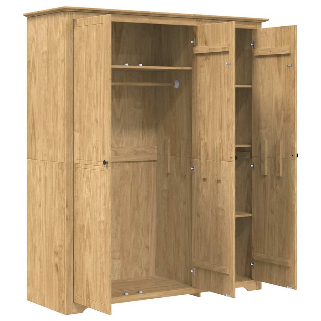 Kleiderschrank BODO Honigbraun 146 x 53,5 x 173 cm