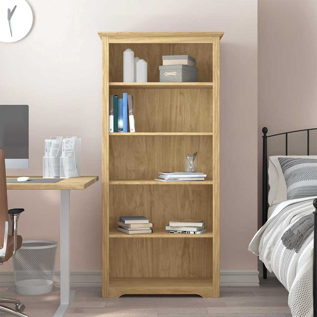 Bücherregal BODO 5 Ebenen 82 x 40 x 173 cm Holzwerkstoff