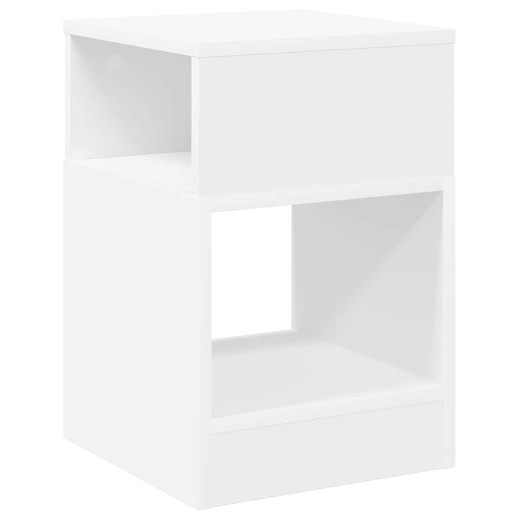 Beistelltisch 2 stk. Weiß 30,5 x 30 x 45 cm Holzwerkstoff
