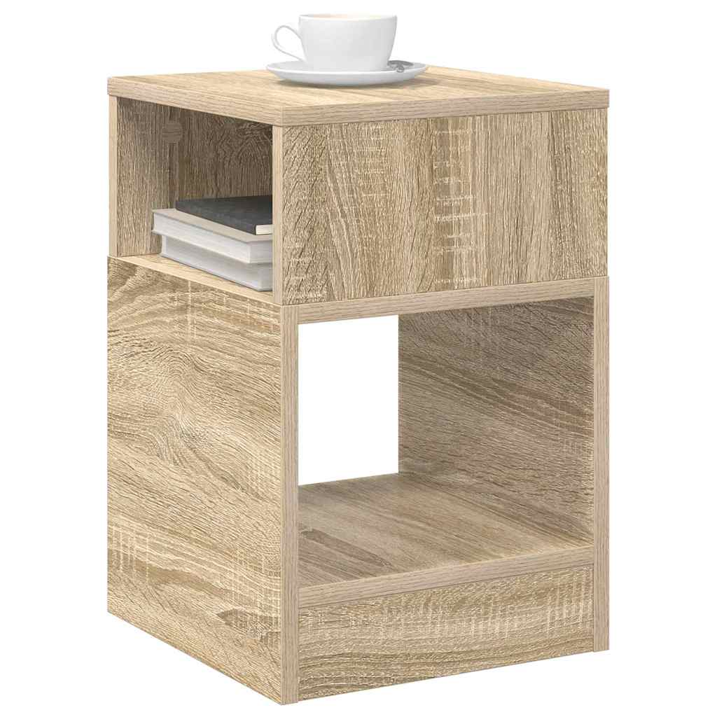 Beistelltisch 2 stk. Sonoma-Eiche 30,5 x 30 x 45 cm