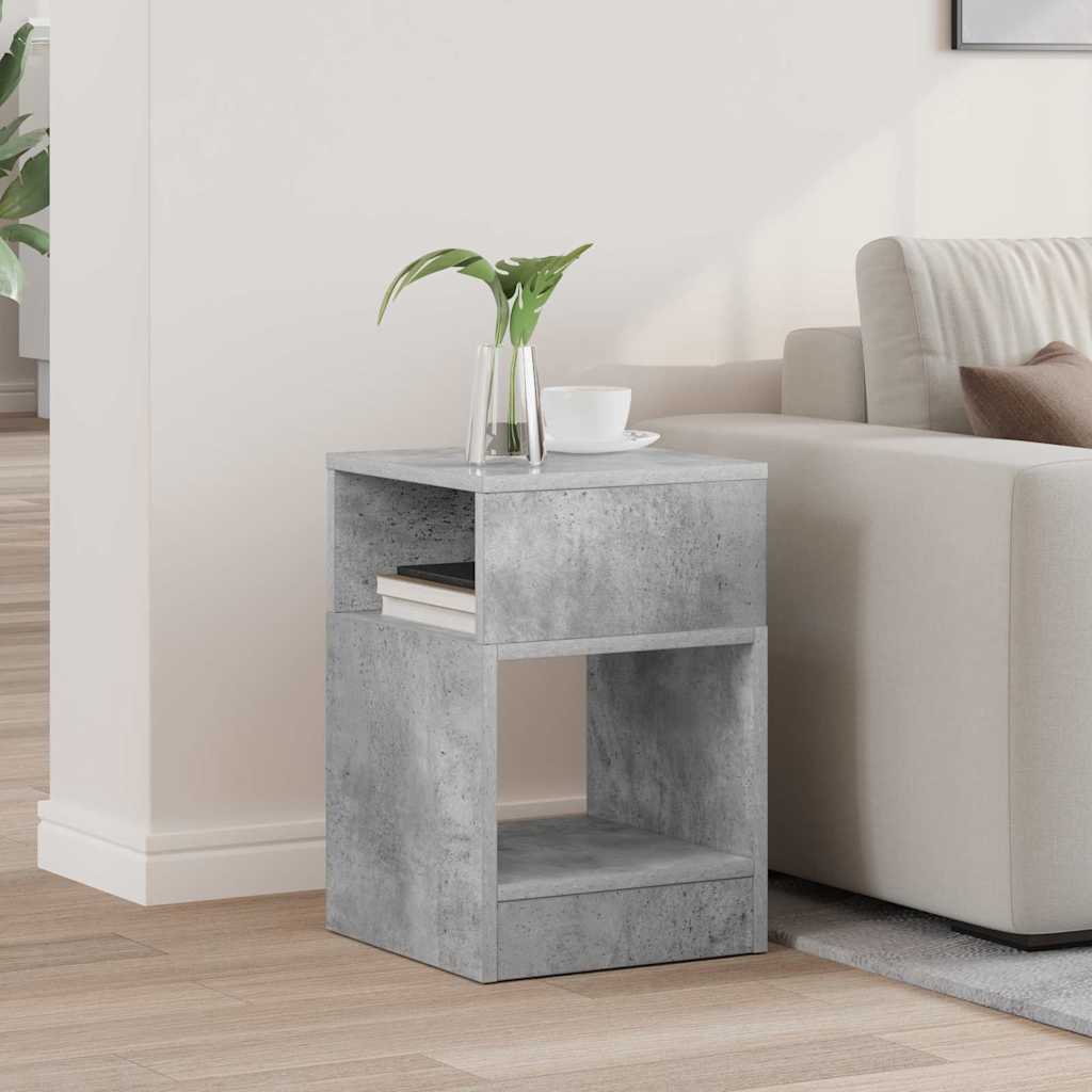 Beistelltisch Beton Grau 30,5 x 30 x 45 cm Holzwerkstoff