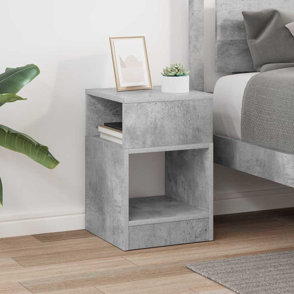 Beistelltisch Beton Grau 30,5 x 30 x 45 cm Holzwerkstoff