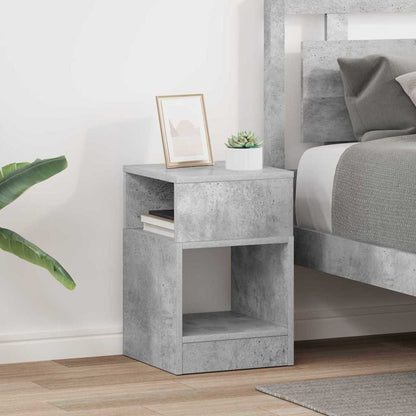 Beistelltisch 2 stk. Beton Grau 30,5 x 30 x 45 cm Holzwerkstoff