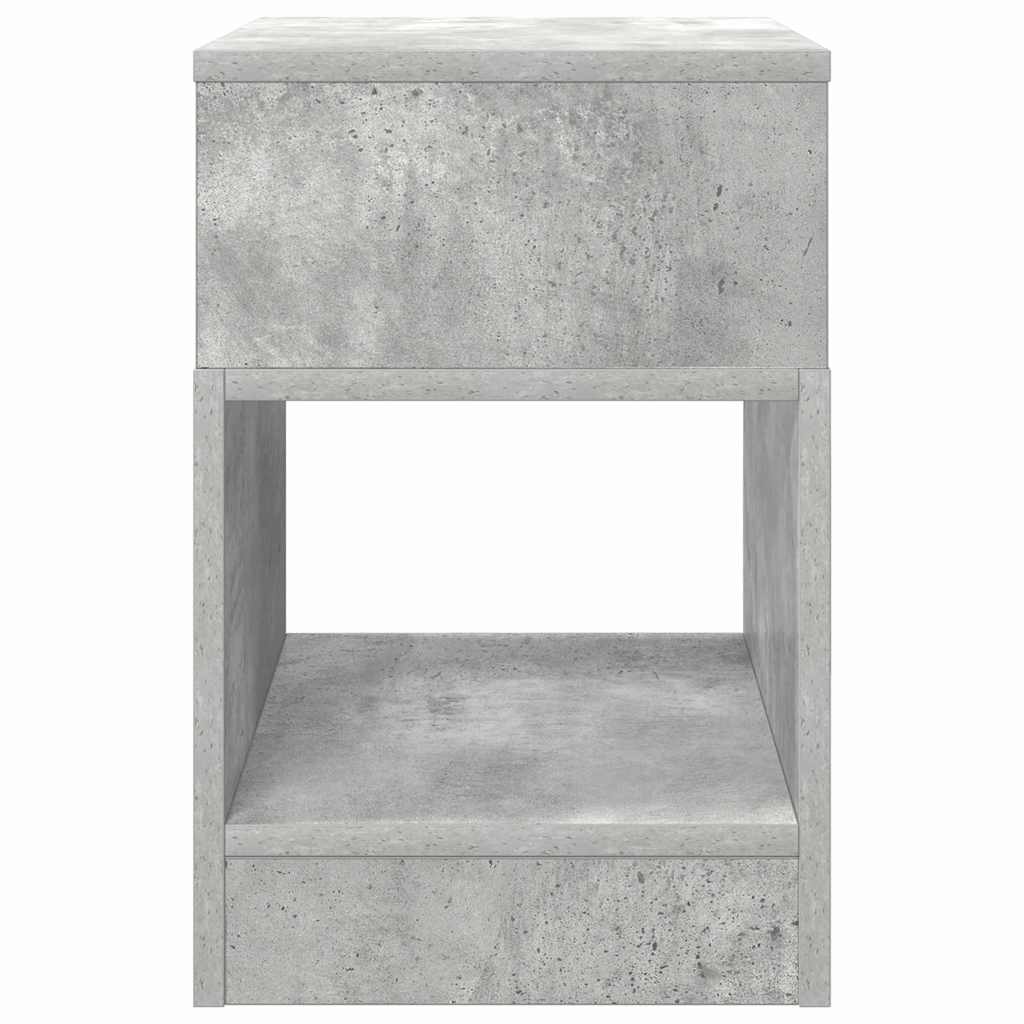 Beistelltisch 2 stk. Beton Grau 30,5 x 30 x 45 cm Holzwerkstoff