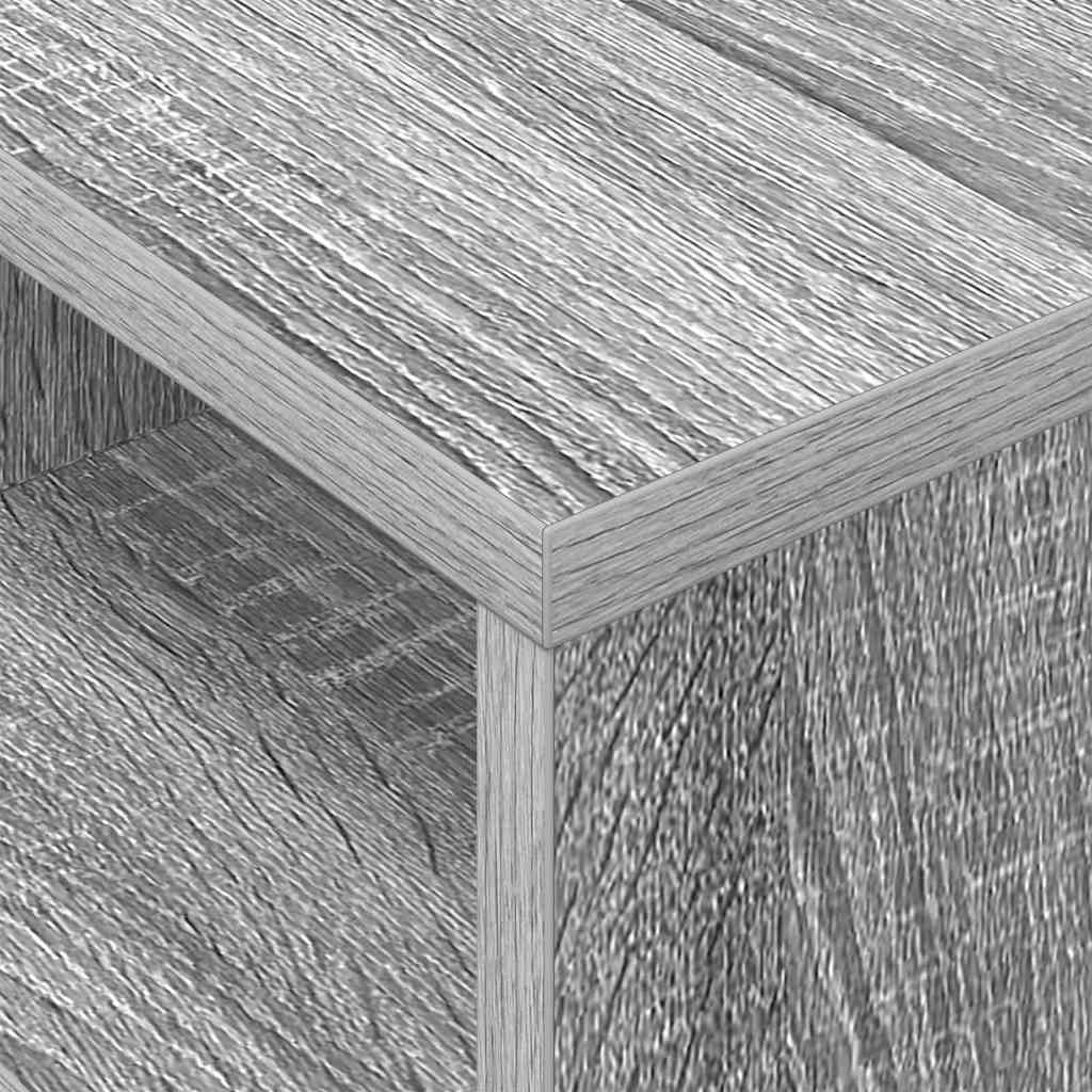Beistelltisch 2 stk. Graues Sonoma 30,5 x 30 x 45 cm