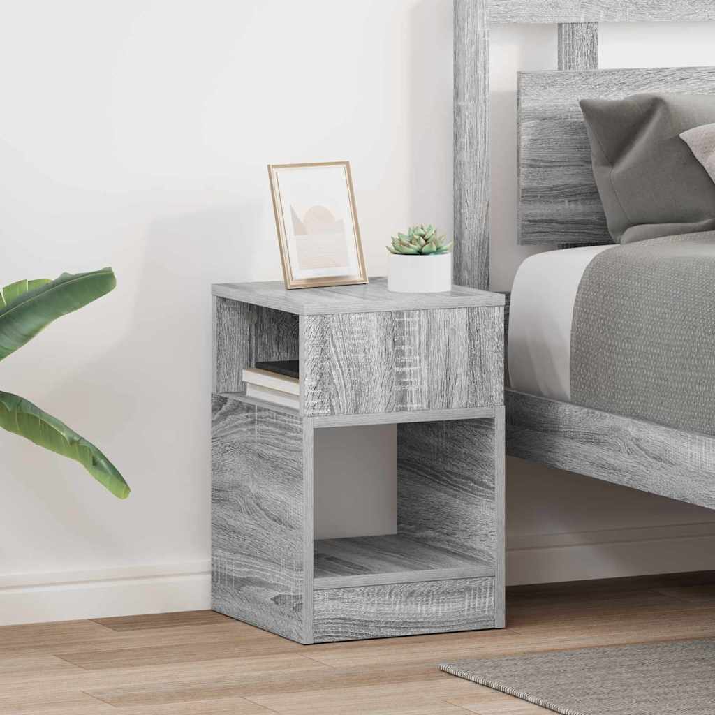 Beistelltisch 2 stk. Graues Sonoma 30,5 x 30 x 45 cm