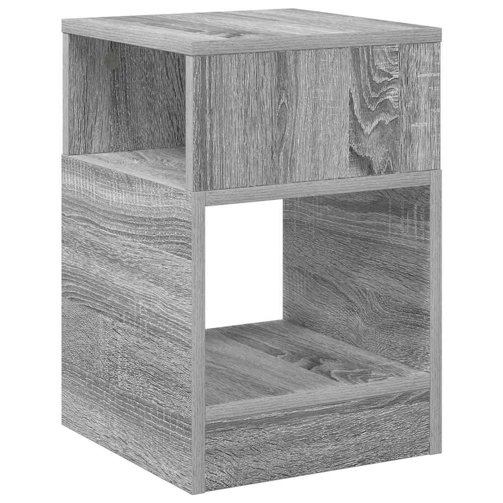 Beistelltisch 2 stk. Graues Sonoma 30,5 x 30 x 45 cm