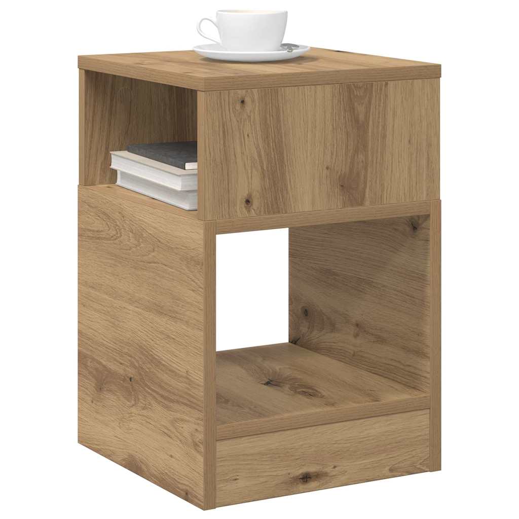 Beistelltisch Artisan-Eiche 30,5 x 30 x 45 cm Holzwerkstoff