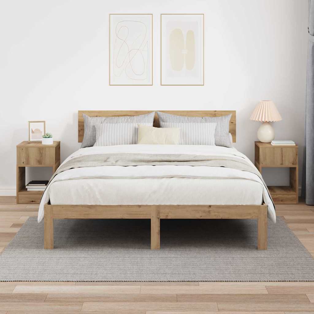 Beistelltisch 2 stk. Artisan-Eiche 30,5 x 30 x 45 cm