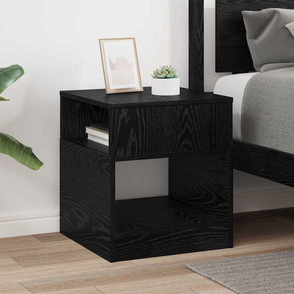 Beistelltisch Schwarz Eichen-Optik 40,5 x 40 x 45 cm