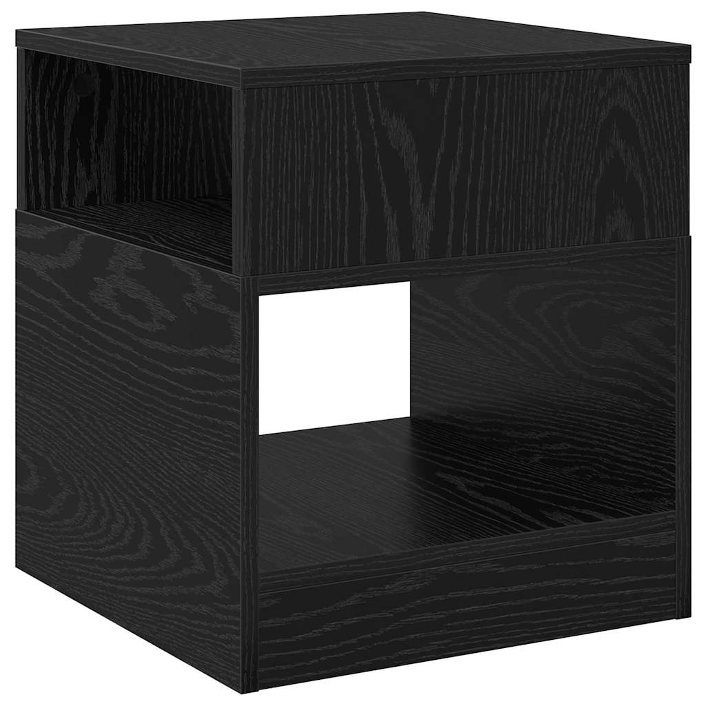 Beistelltisch Schwarz Eichen-Optik 40,5 x 40 x 45 cm
