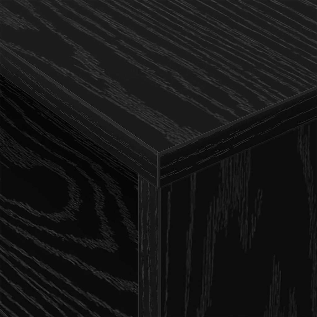 Beistelltisch 2 stk. Schwarz Eichen-Optik 40,5 x 40 x 45 cm