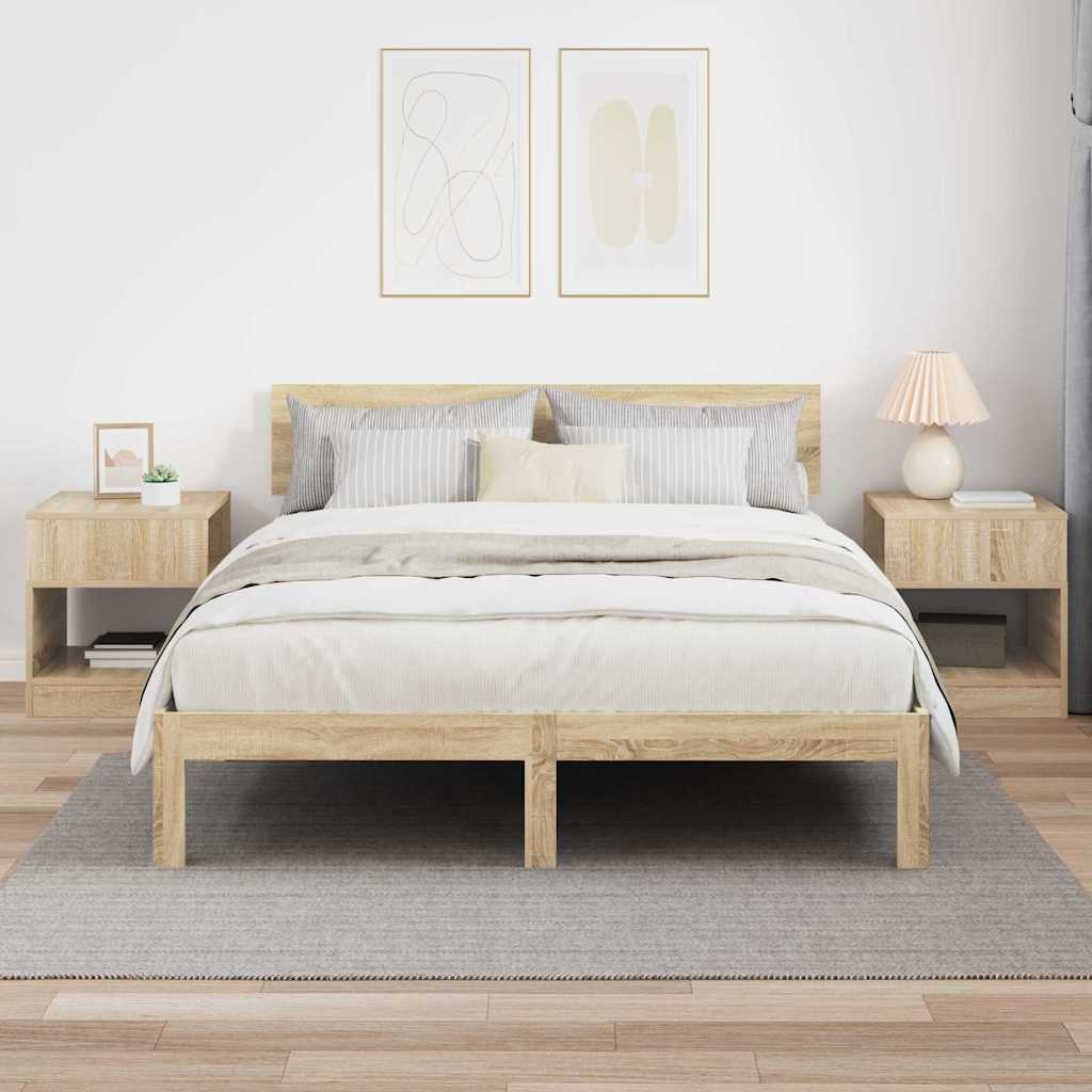 Beistelltisch 2 stk. Sonoma-Eiche 40,5 x 40 x 45 cm