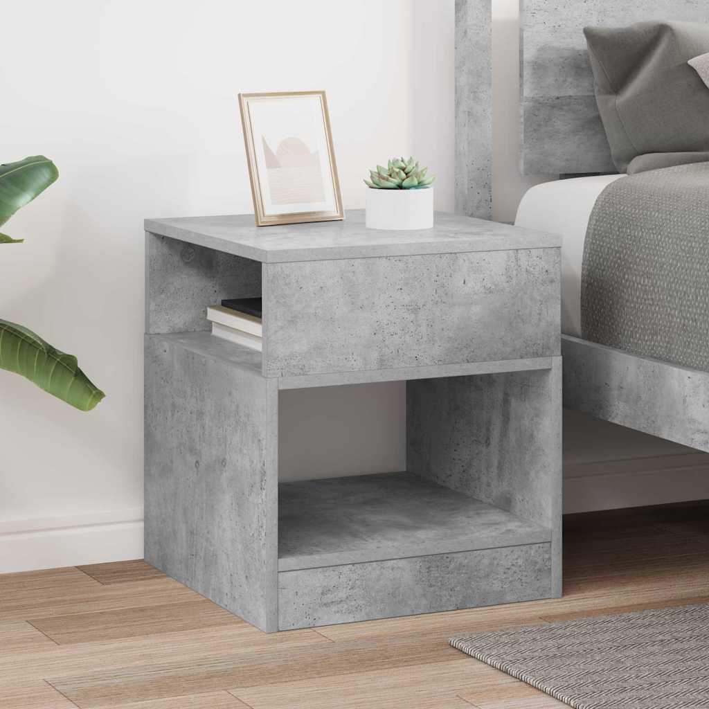 Beistelltisch Beton Grau 40,5 x 40 x 45 cm Holzwerkstoff