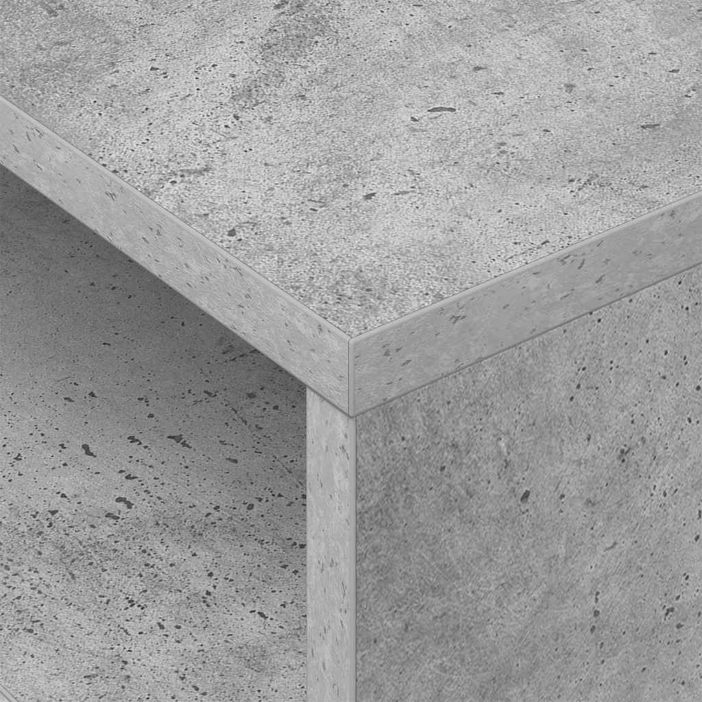 Beistelltisch 2 stk. Beton Grau 40,5 x 40 x 45 cm Holzwerkstoff