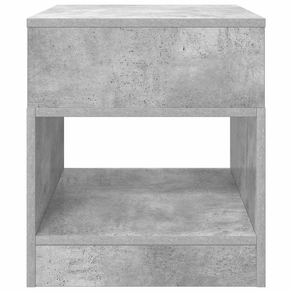 Beistelltisch 2 stk. Beton Grau 40,5 x 40 x 45 cm Holzwerkstoff