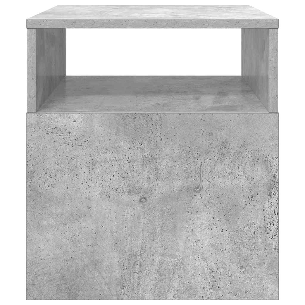 Beistelltisch 2 stk. Beton Grau 40,5 x 40 x 45 cm Holzwerkstoff