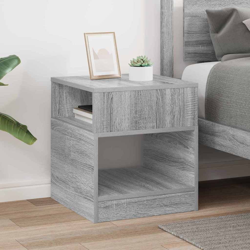 Beistelltisch Graues Sonoma 40,5 x 40 x 45 cm Holzwerkstoff
