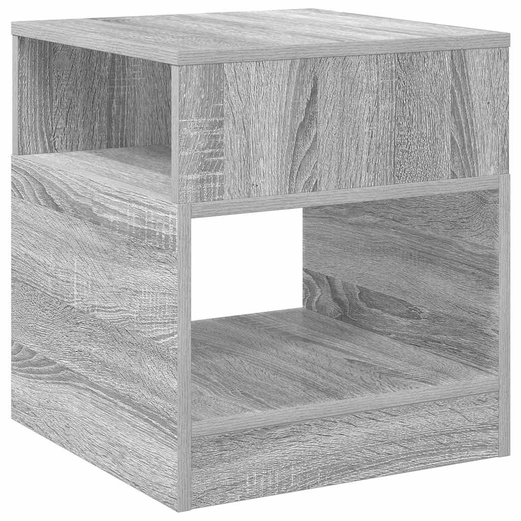 Beistelltisch 2 stk. Graues Sonoma 40,5 x 40 x 45 cm