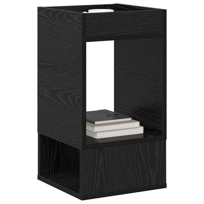 Beistelltisch 2 Stk. Schwarz Eichen-Optik 30 x 30 x 56 cm