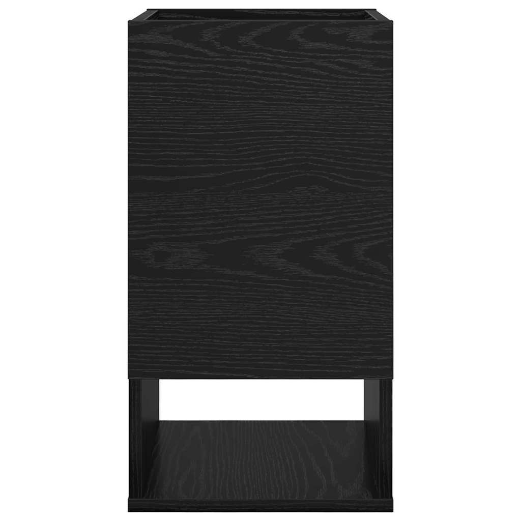 Beistelltisch 2 Stk. Schwarz Eichen-Optik 30 x 30 x 56 cm