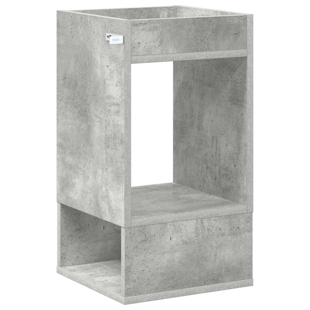 Beistelltisch 2 Stk. Betongrau 30 x 30 x 56 cm Holzwerkstoff