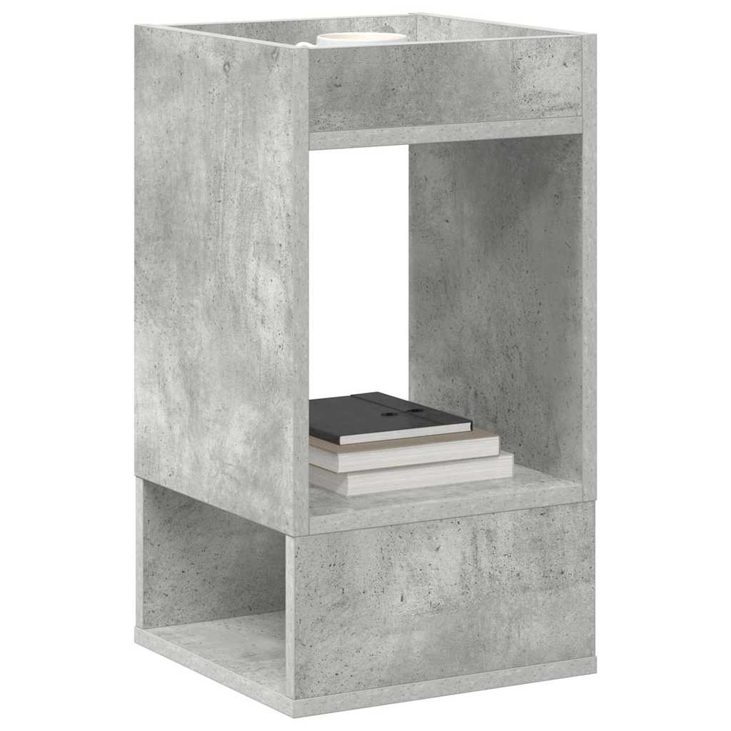 Beistelltisch 2 Stk. Betongrau 30 x 30 x 56 cm Holzwerkstoff