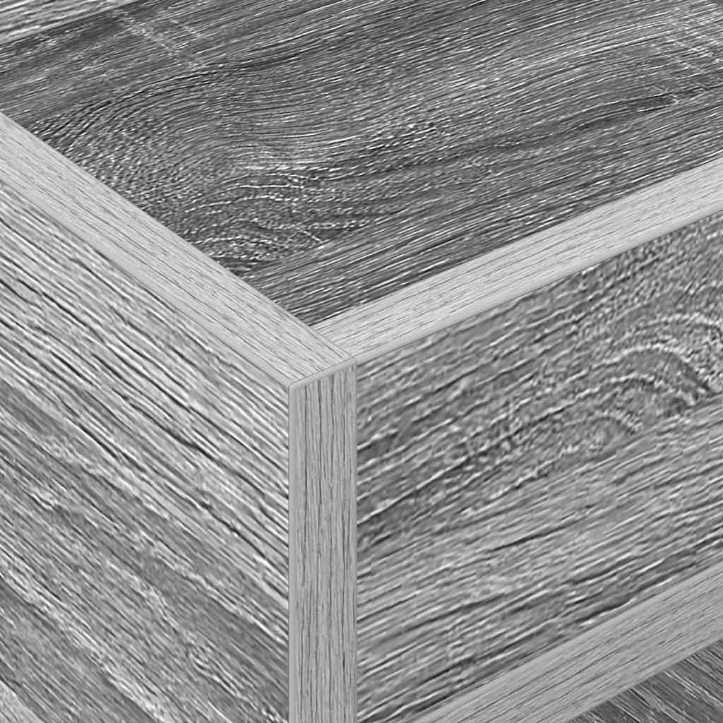 Beistelltisch 2 Stk. Sonoma-Grau 30 x 30 x 56 cm Holzwerkstoff