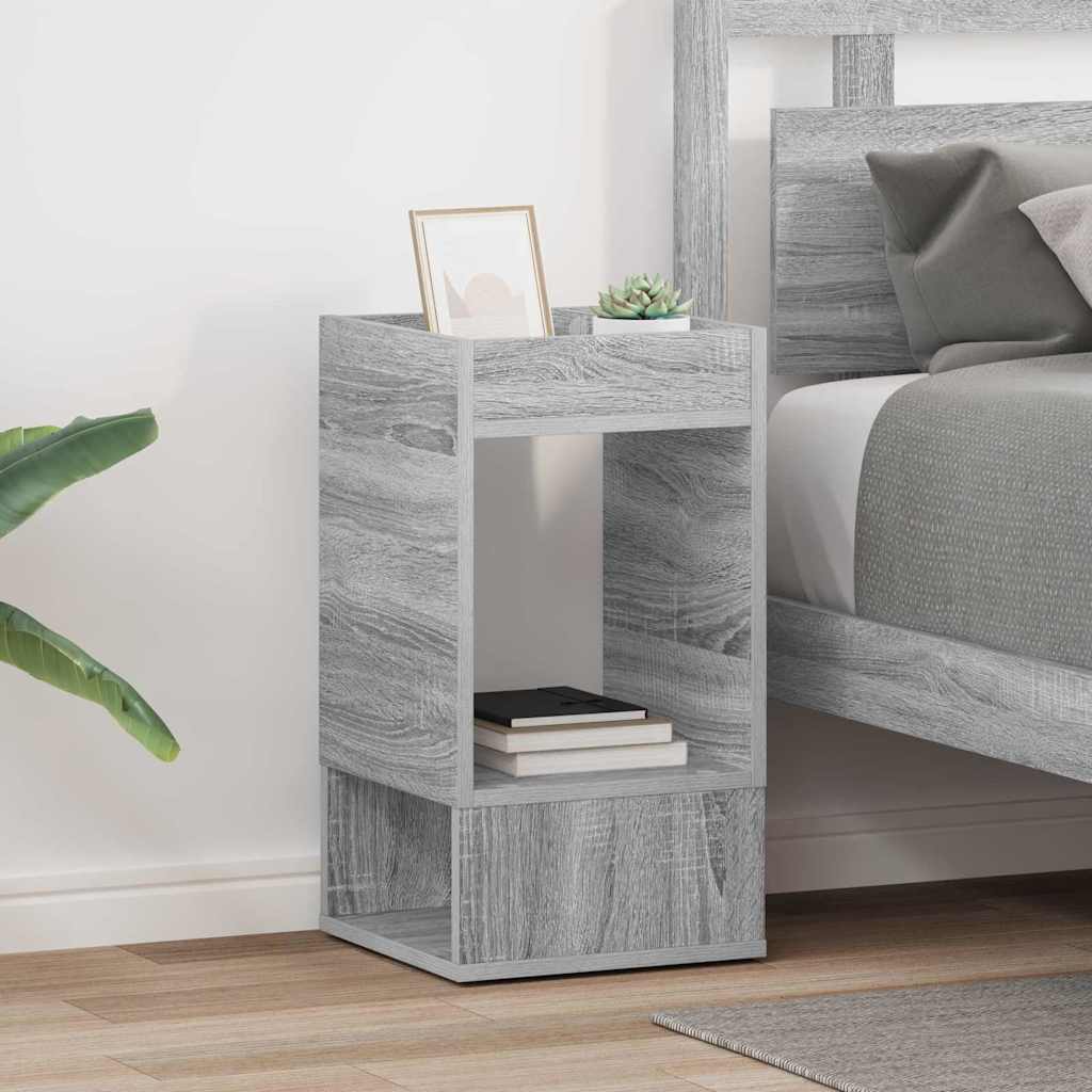 Beistelltisch 2 Stk. Sonoma-Grau 30 x 30 x 56 cm Holzwerkstoff