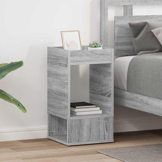 Beistelltisch 2 Stk. Sonoma-Grau 30 x 30 x 56 cm Holzwerkstoff