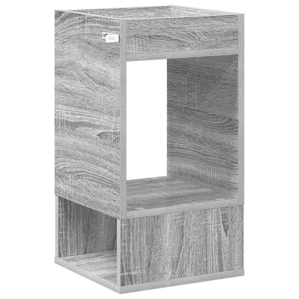 Beistelltisch 2 Stk. Sonoma-Grau 30 x 30 x 56 cm Holzwerkstoff