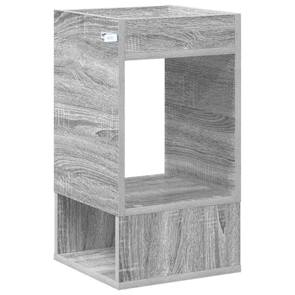 Beistelltisch 2 Stk. Sonoma-Grau 30 x 30 x 56 cm Holzwerkstoff