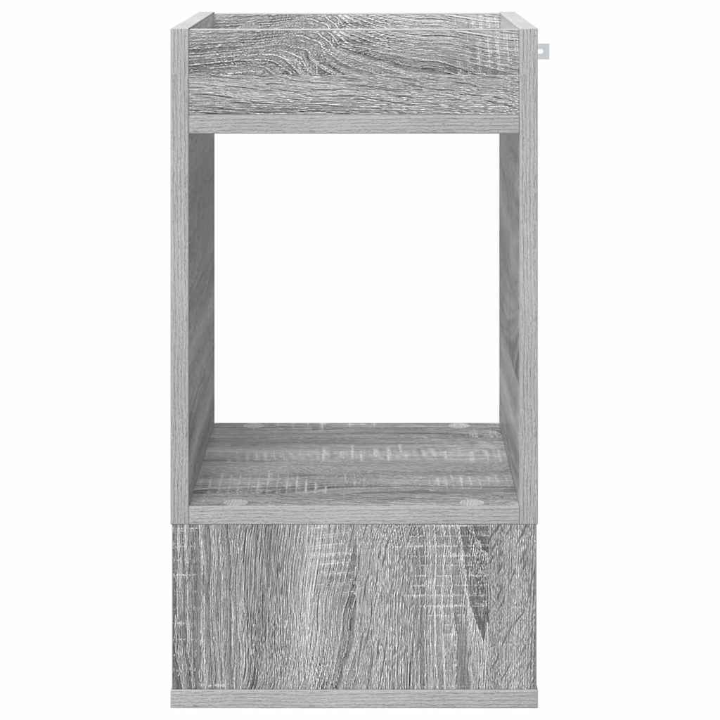 Beistelltisch 2 Stk. Sonoma-Grau 30 x 30 x 56 cm Holzwerkstoff