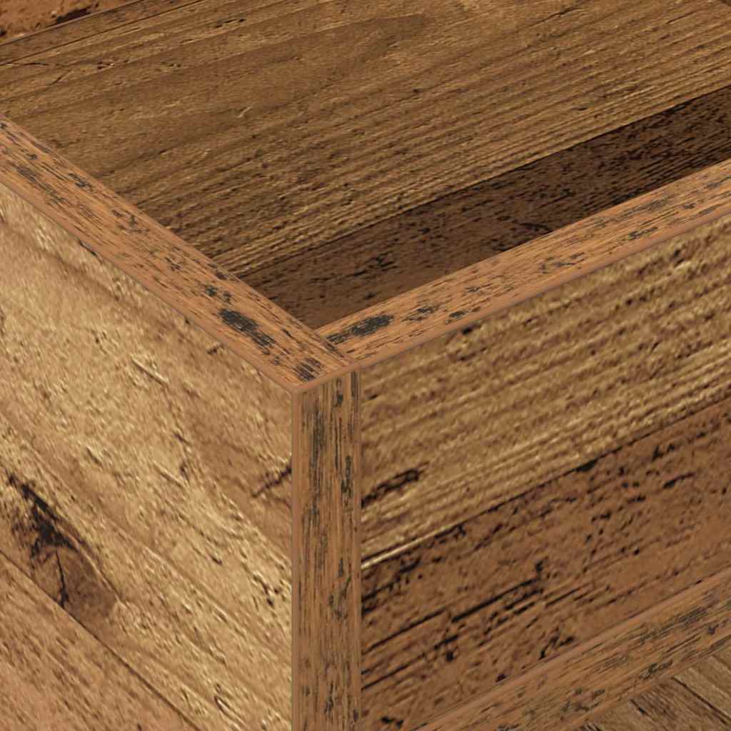 Beistelltisch 2 Stk. Altholz 30 x 30 x 56 cm Holzwerkstoff