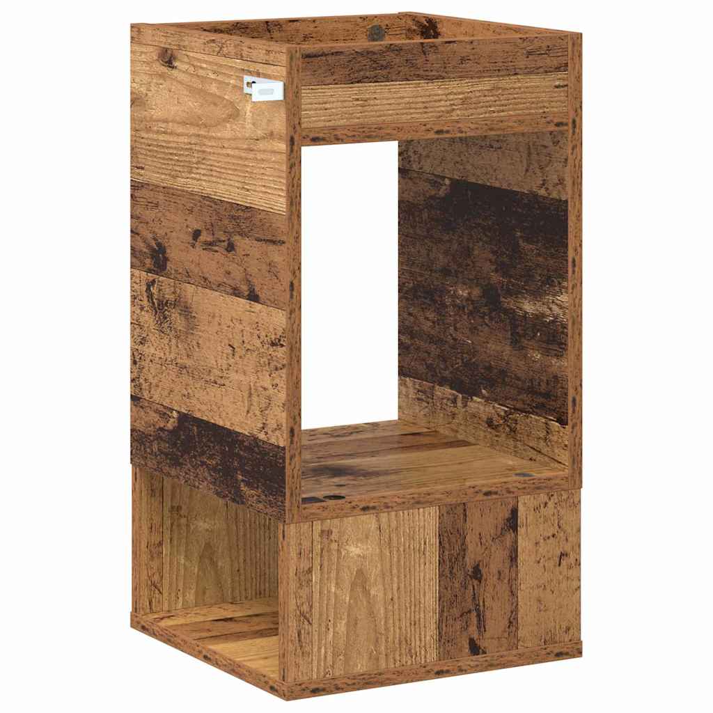 Beistelltisch 2 Stk. Altholz 30 x 30 x 56 cm Holzwerkstoff